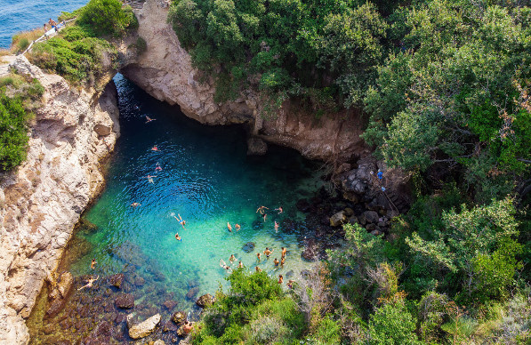 Bagni della Regina Giovanna, Kampanien