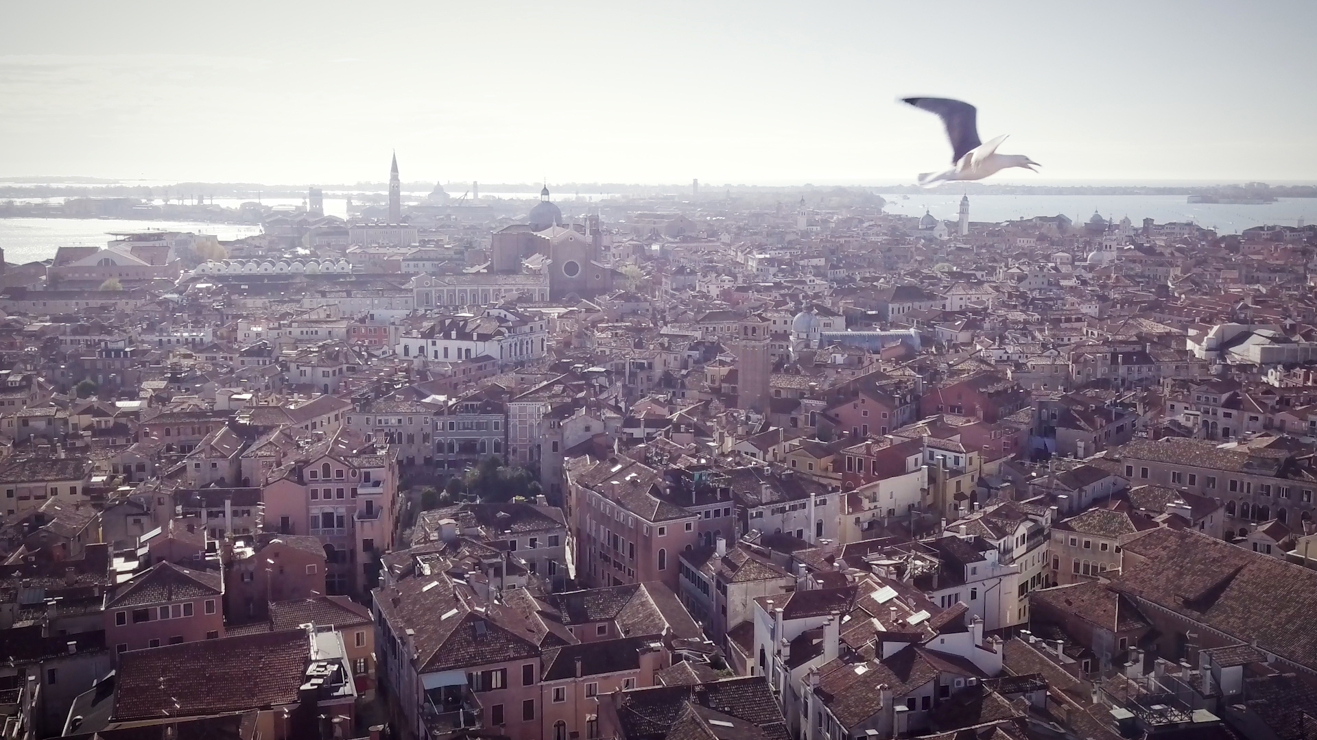 Simulation eines Anblicks auf die Stadt Venedig