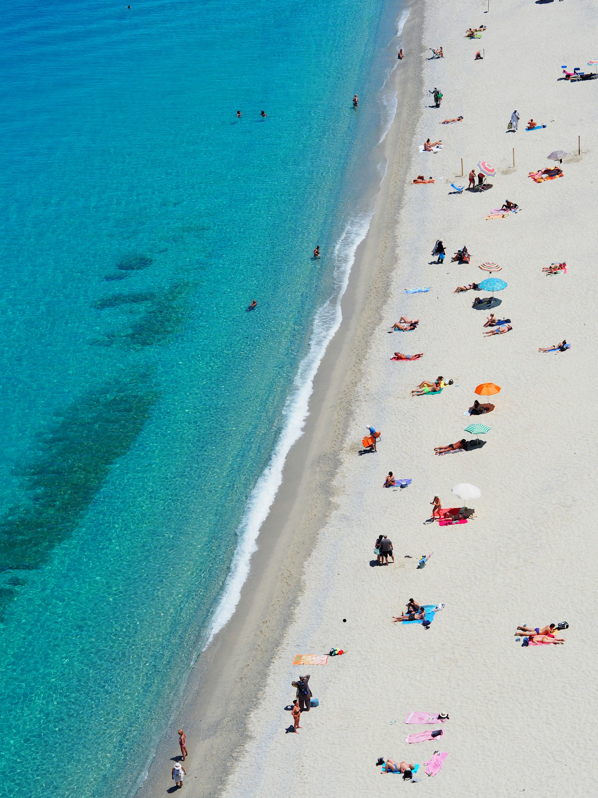 Strand in Tropea, Kalabrien